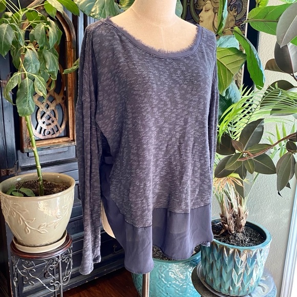Anthropologie Deletta Nubby Circle Sweater Grey - Picture 6 of 15